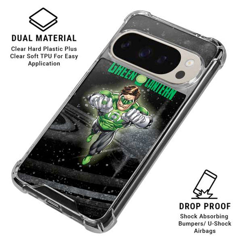 DC Comics Green Lantern Flying Action Pose Pixel 9 Pro XL Clear Case